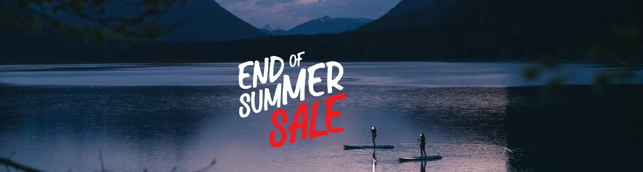 End of Summer Sale LED Lights Banner