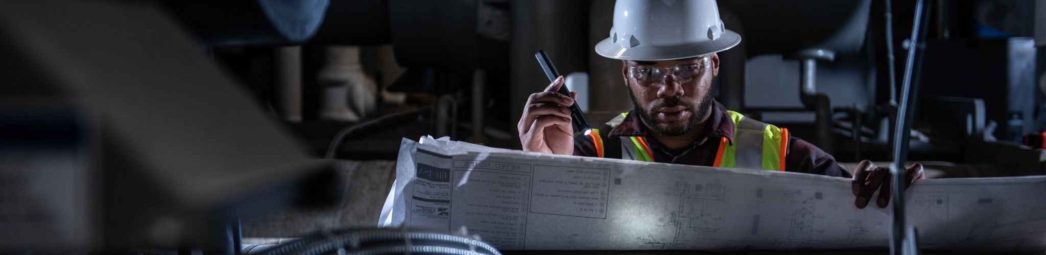 Flashlight Using Contuction Worker Construction Headlamp | Spring Must-Haves & Trends | Ledlenser USA
