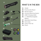 TAC6R Flashlight Tactical Outdoor Set