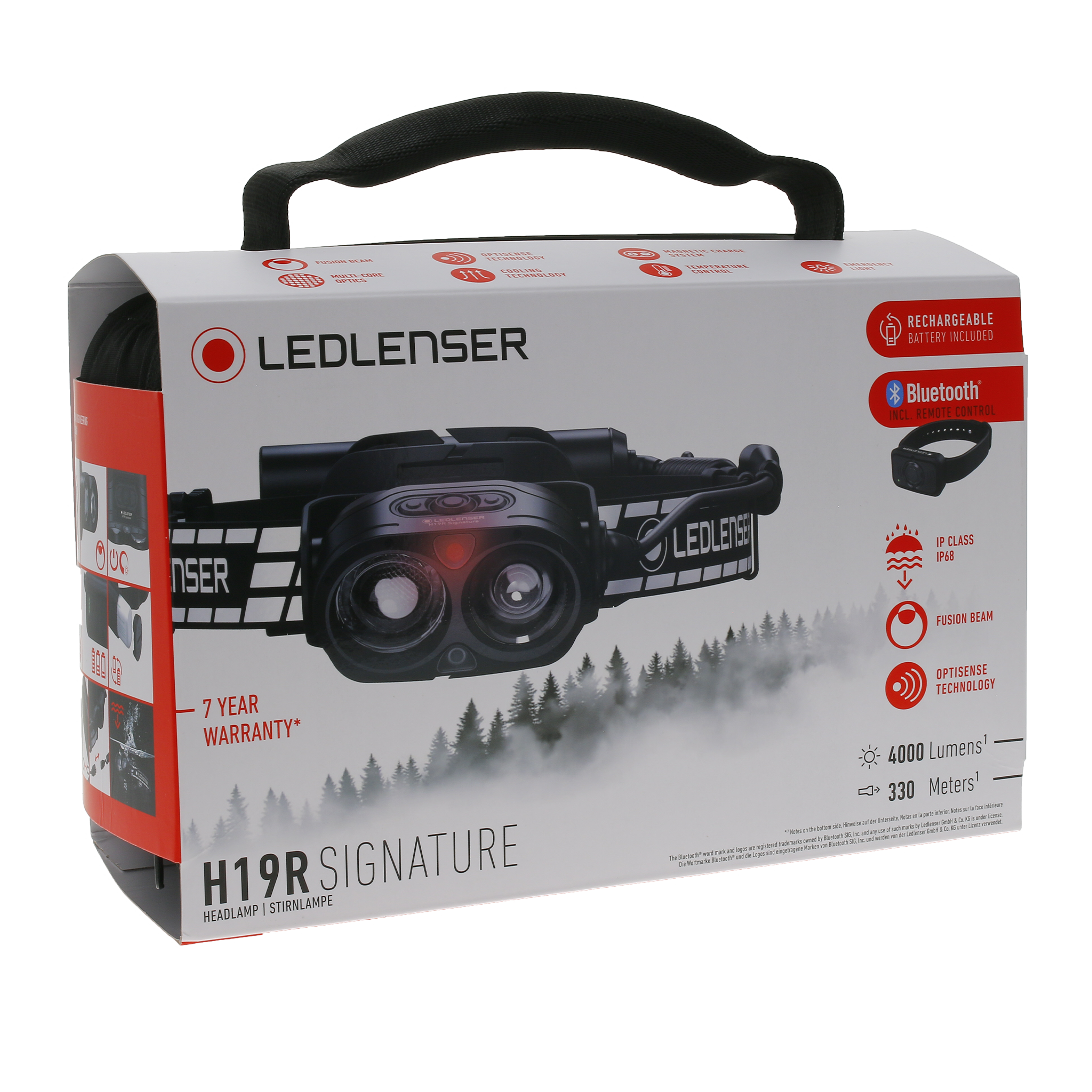 Ripley - LINTERNA LED LENSER FRONTAL RECARGABLE H19R