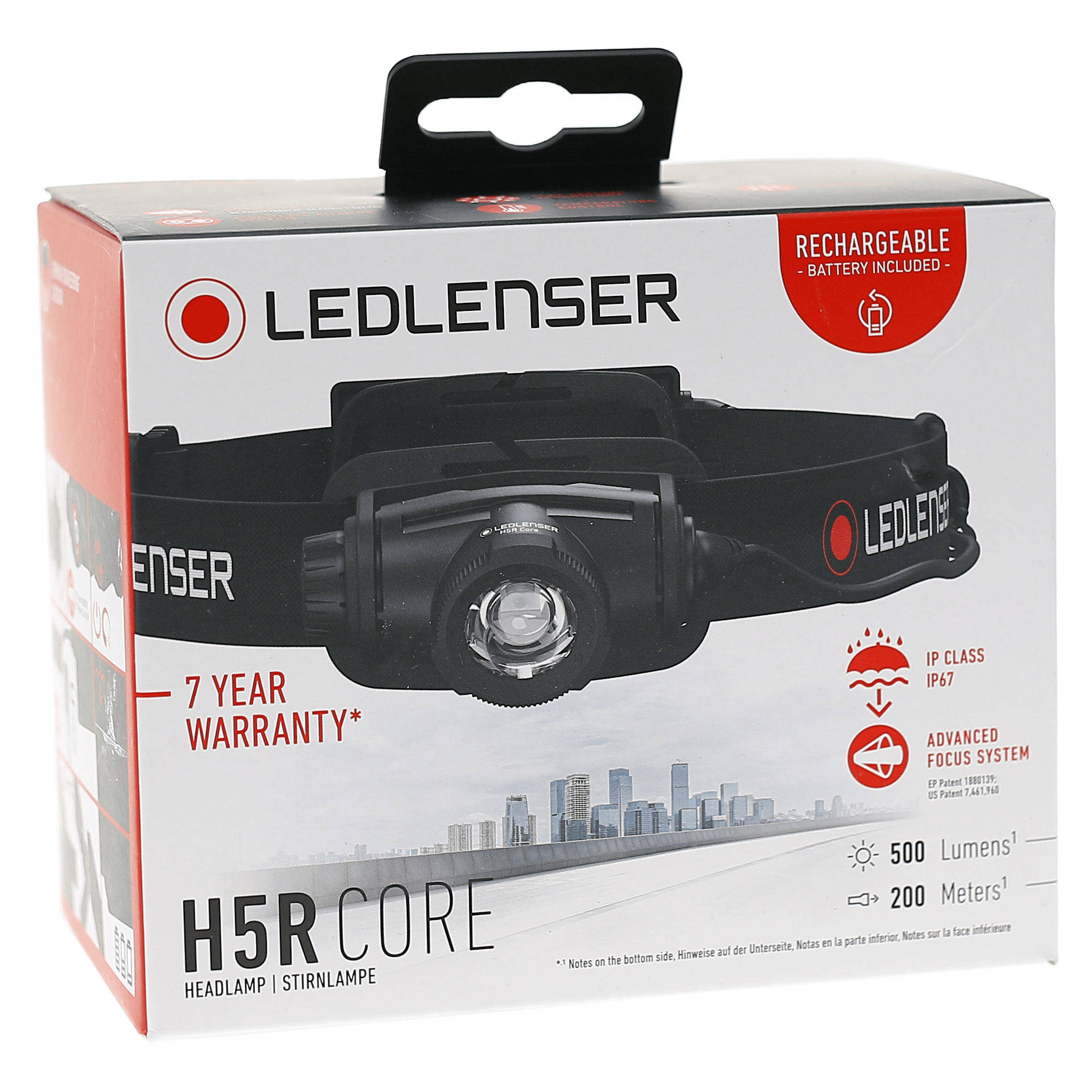 linterna frontal recargable h5r work 502194 led lenser