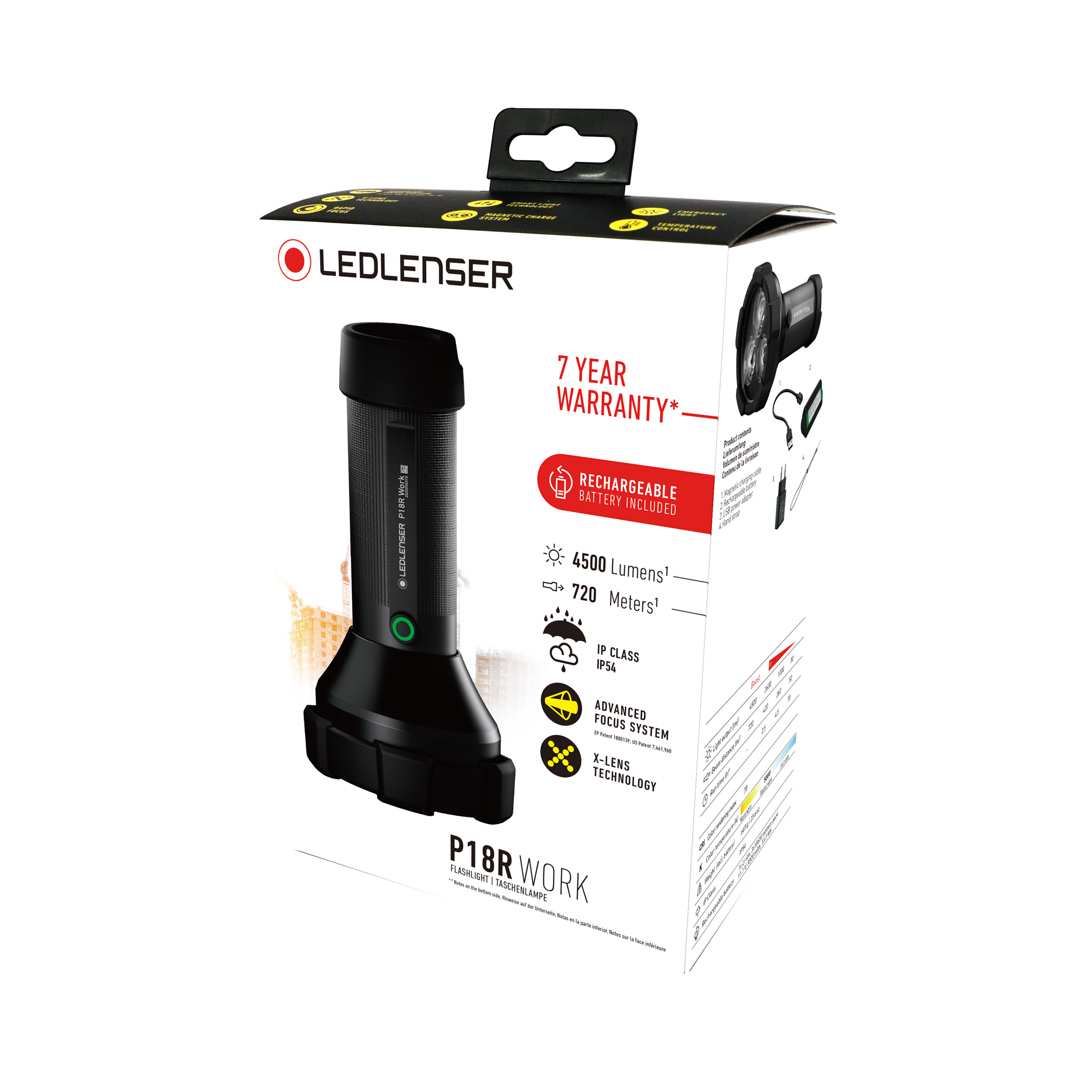 Ledlenser P18R Work Series Rechargeable Flashlight – Ledlenser USA Ledlenser P18R Work Series Rechargeable Flashlight – Ledlenser USA